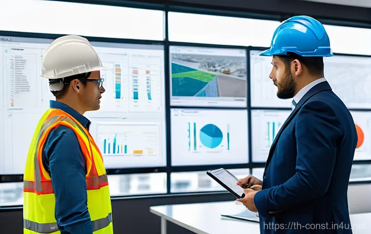 건설 현장 안전 관리 사례 - **Prompt 1: Proactive Safety Planning Meeting**
    A diverse team of construction professionals &ndash; i...