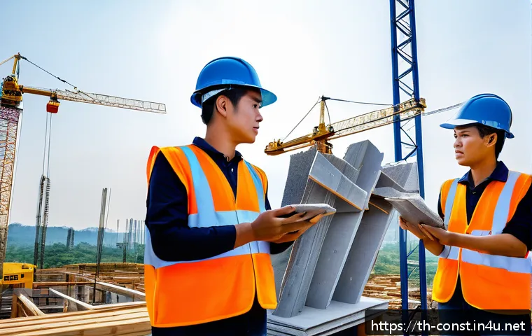 건축 시공 관련 협회 및 모임 소개 - A professional construction workshop scene in Thailand, featuring diverse Thai construction workers ...